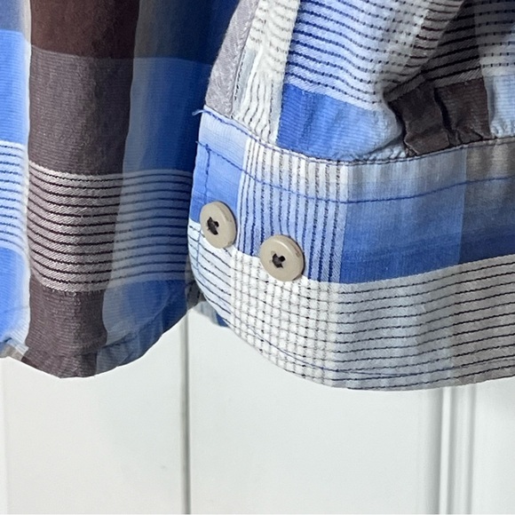 Tommy Bahama Plaid Island Modern Fit Button down Shirt Size Large - Picture 6 of 11